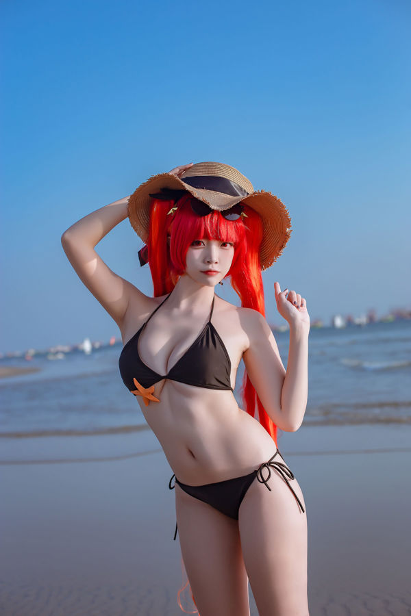 [Net Red COS] Популярный купальник Coser Nizuo Nisa-Blue Honolulu