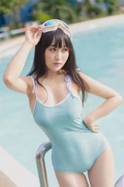 [Net Red COER Photo] Blogueiro de anime tira o rabo Mizuki - piscina