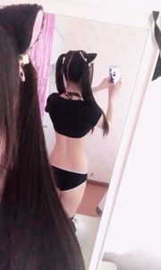 [Welfare COS] Double ponytail girl Saigao sauce works - black cat
