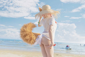 [Net Red COSER Photo] Anime blogger uki musim hujan - Tamamo front seaside swimsuit