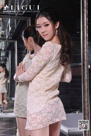 Leg model Michen "Lace Dress + Red High Heels" [Ligui Ligui]