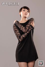 นางแบบ Xiaoqi "Black Lace" [Ligui Ligui] Internet Beauty