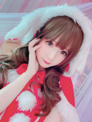 [COS Welfare] Weibo Girl Paper Frost Moon Shimo - Rabbit Christmas
