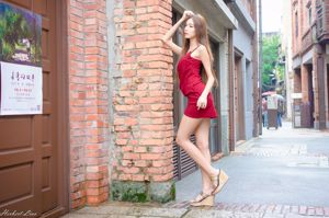 [Тайвань Чжэнмэй] Хуан Шаньянь "Boilingiao ~ красное платье с слинг-сумкой"